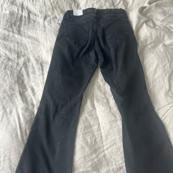 NWT Eco-friendly Mango Gray Flare Jeans (mid waist, regular, full length) - Picture 3 of 4